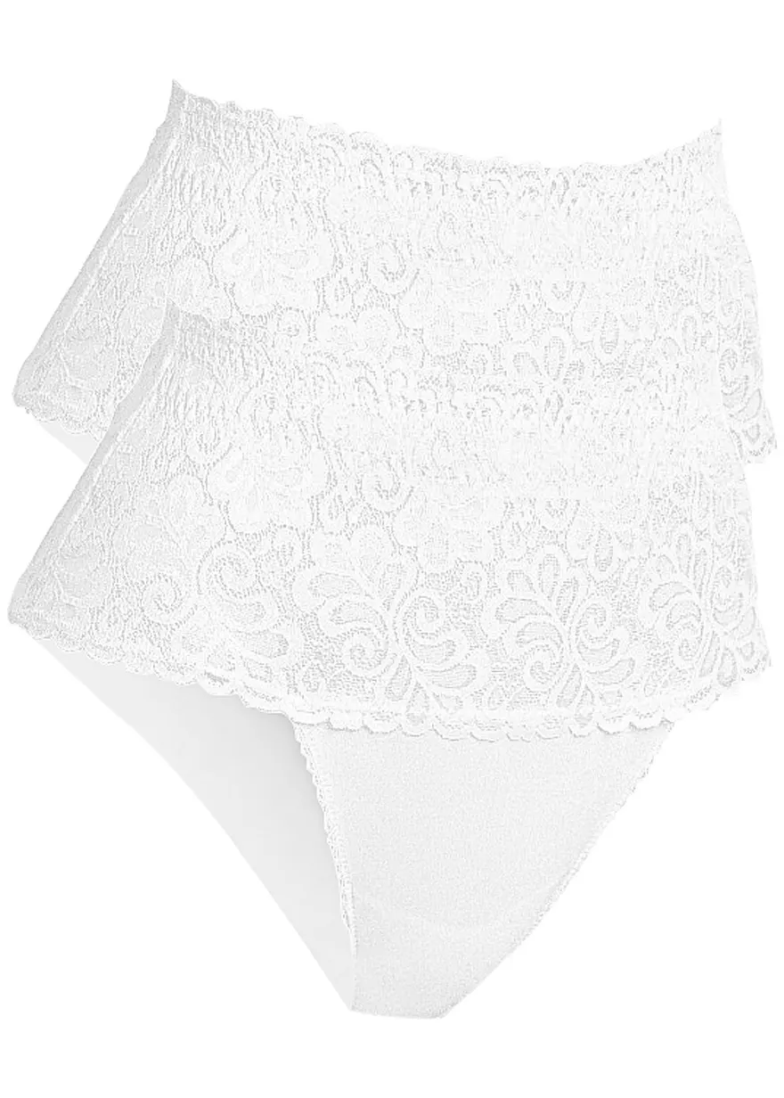Strong Shape Slip (2er Pack) in weiß von vorne - bonprix