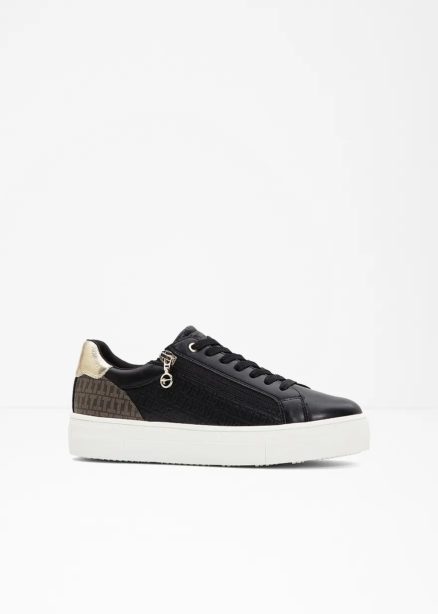 Tamaris Sneaker in schwarz von vorne - Tamaris