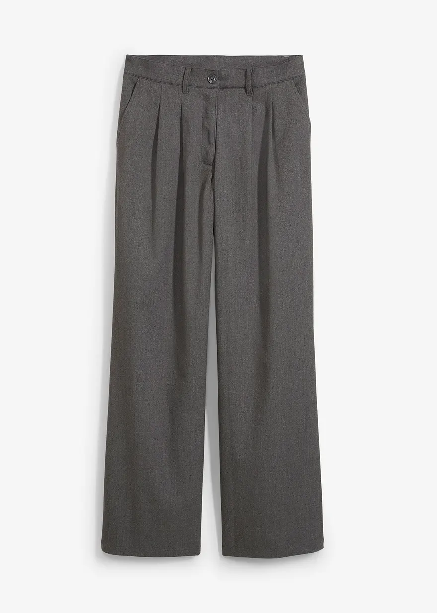 Marlenehose in grau von vorne - bonprix