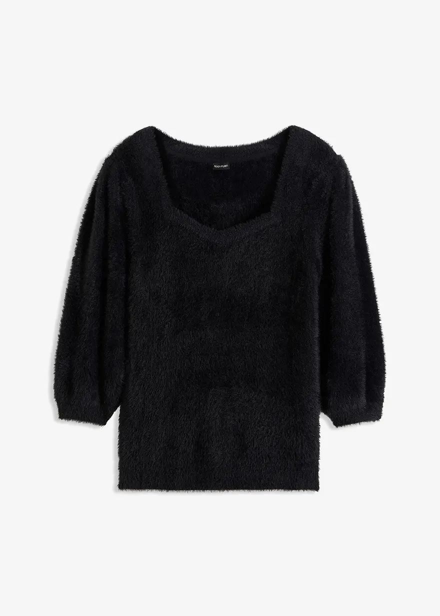 Pullover in schwarz von vorne - bonprix