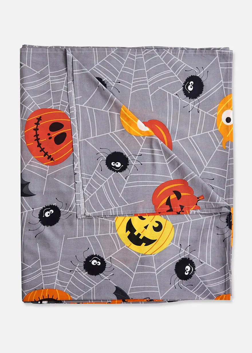 Tagesdecke mit Halloween Design in grau - bonprix
