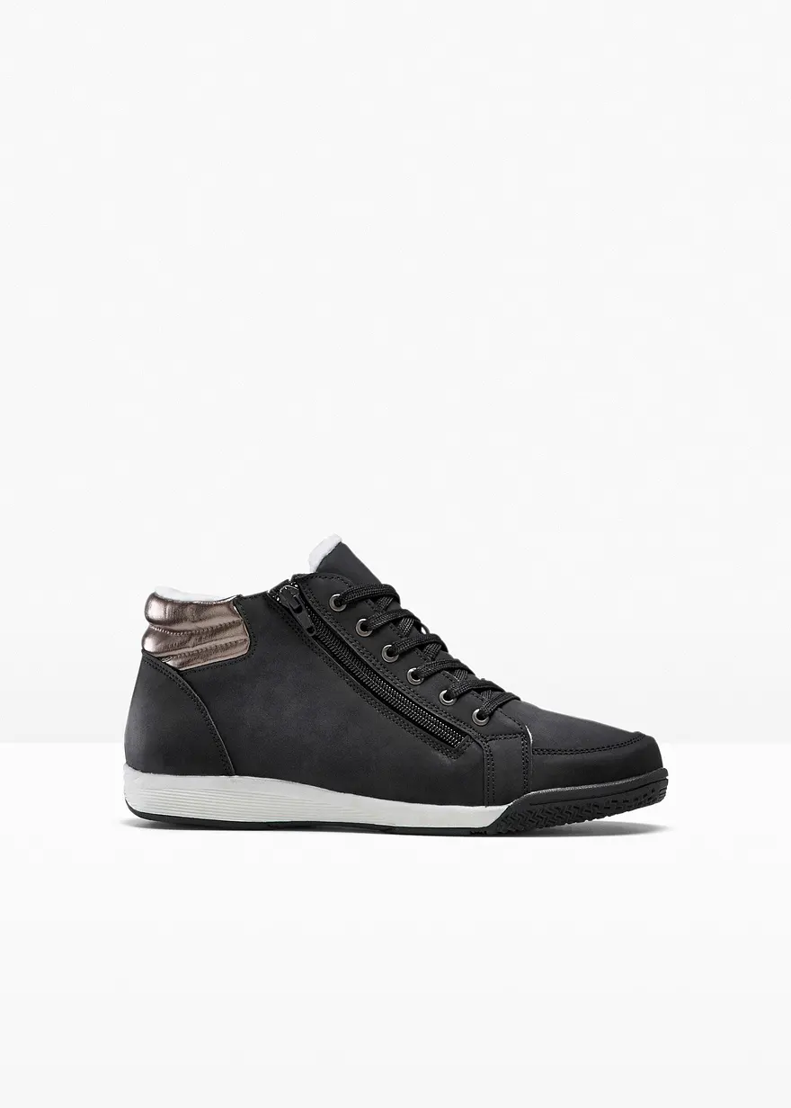 High top Sneaker in schwarz von vorne - bonprix