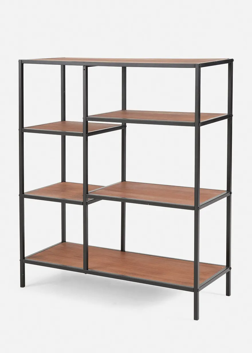 Regal in schwarz von vorne - bonprix