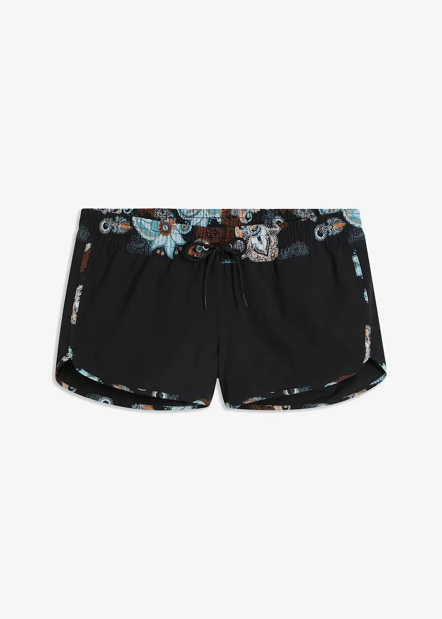 Strandshorts in schwarz von vorne - bonprix