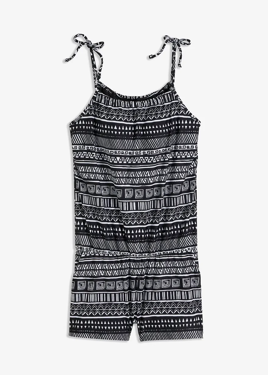 Badeoverall in schwarz von vorne - bonprix