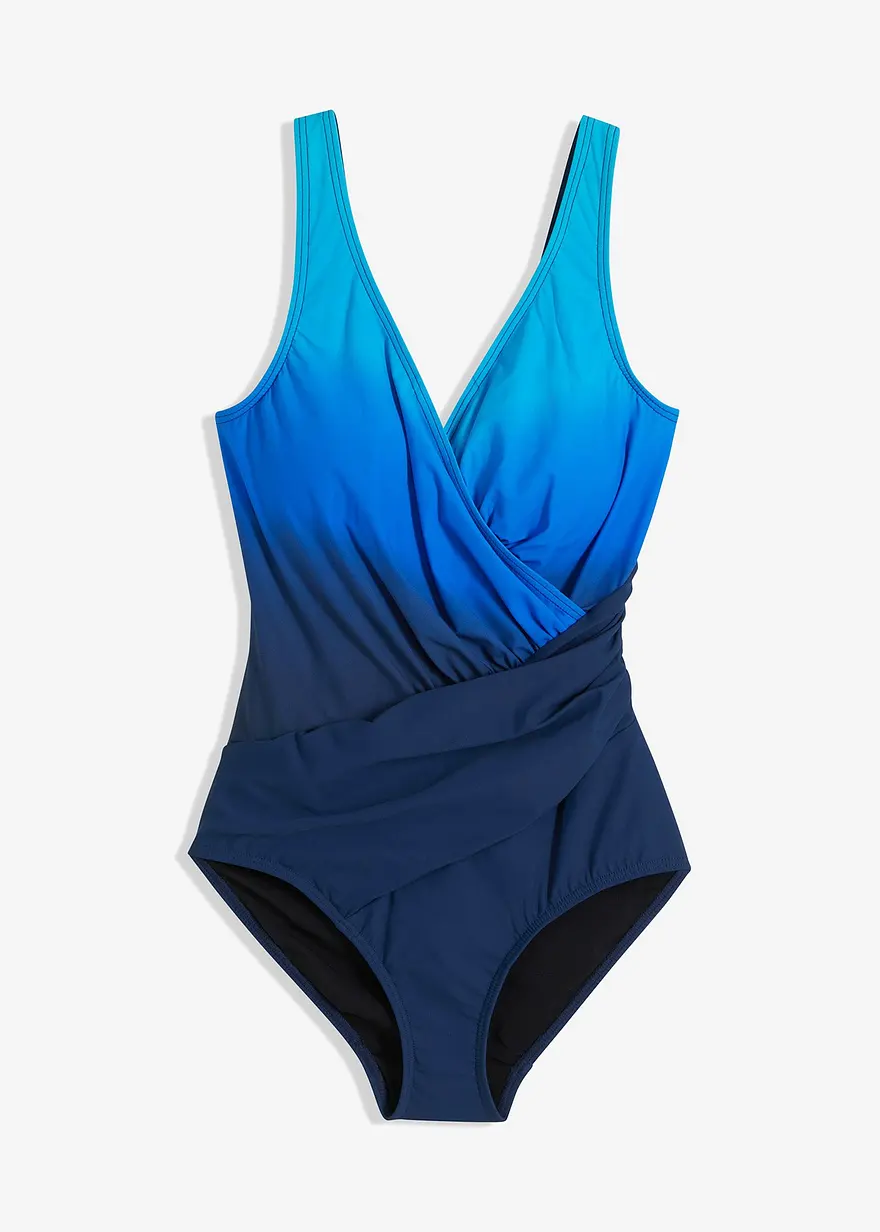 Shape Badeanzug mittlere Formkraft in blau von vorne - bonprix