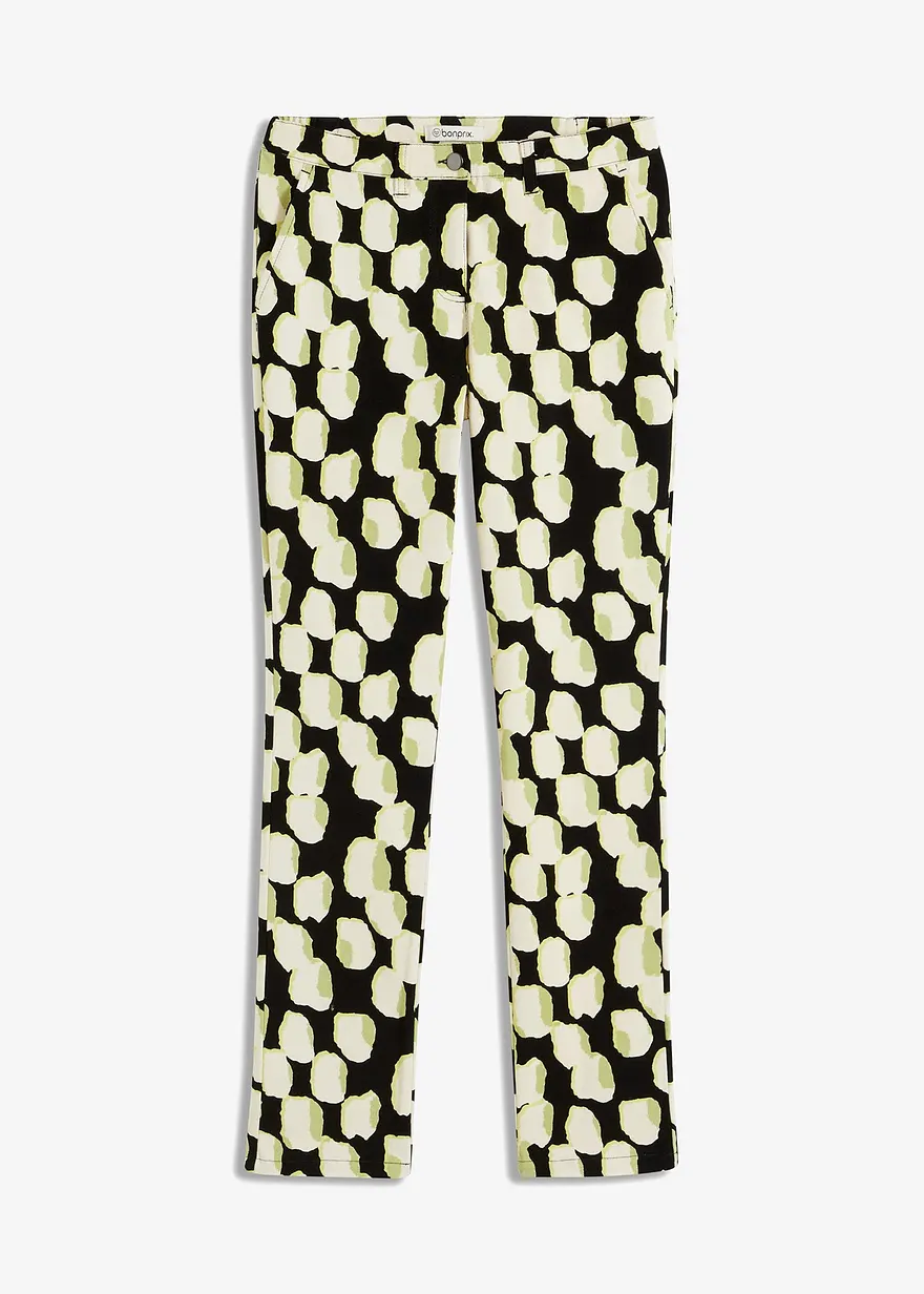 Stretch-Hose in schwarz von vorne - bonprix