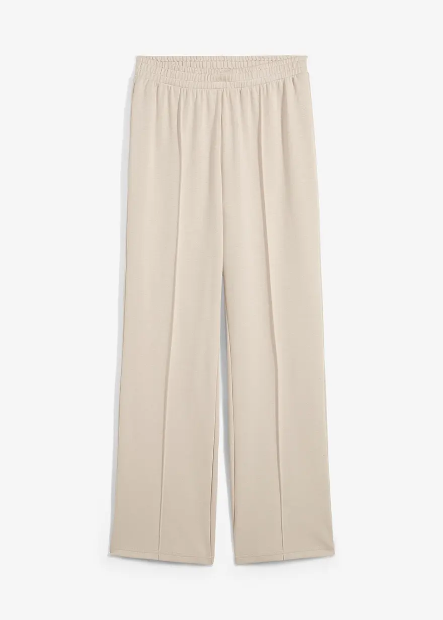 Sweathose mit Viskose in grau von vorne - bonprix