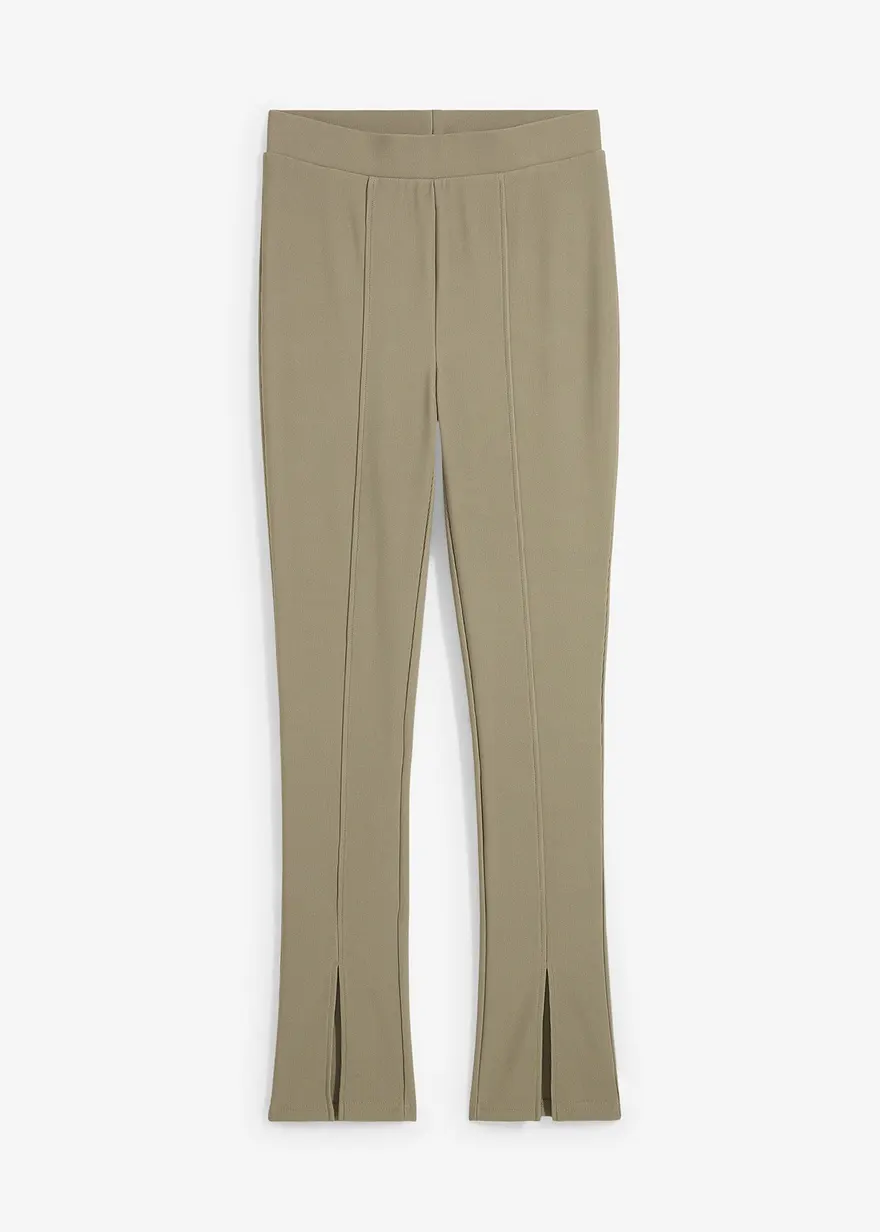 Ausgestellte Leggings in grau von vorne - bonprix