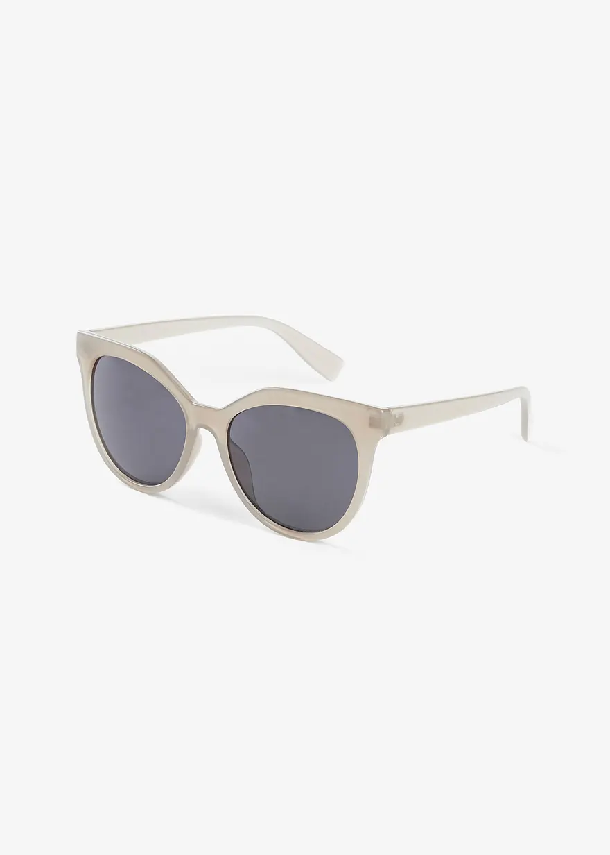 Sonnenbrille in farblos von vorne - bonprix
