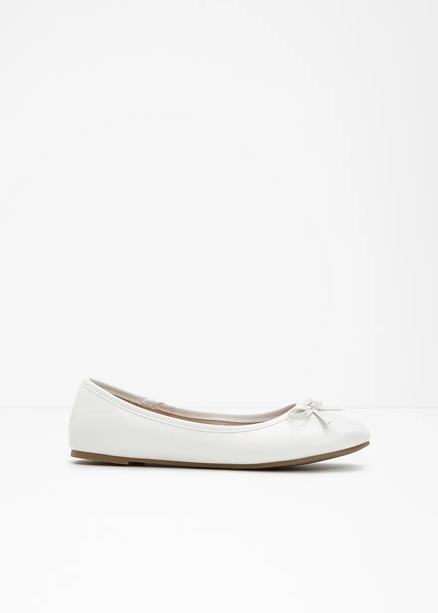 Ballerina in weiß - bonprix