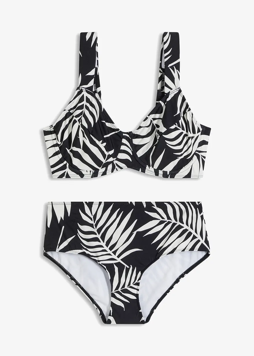 Minimizer Bikini (2-tlg.Set) in schwarz von vorne - bonprix