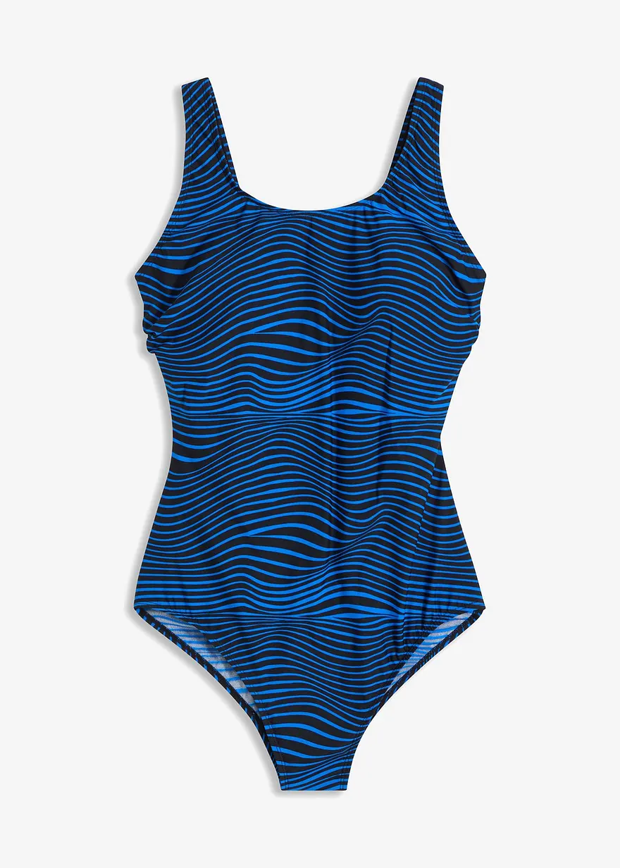 Shape Badeanzug leichte Formkraft in blau von vorne - bonprix