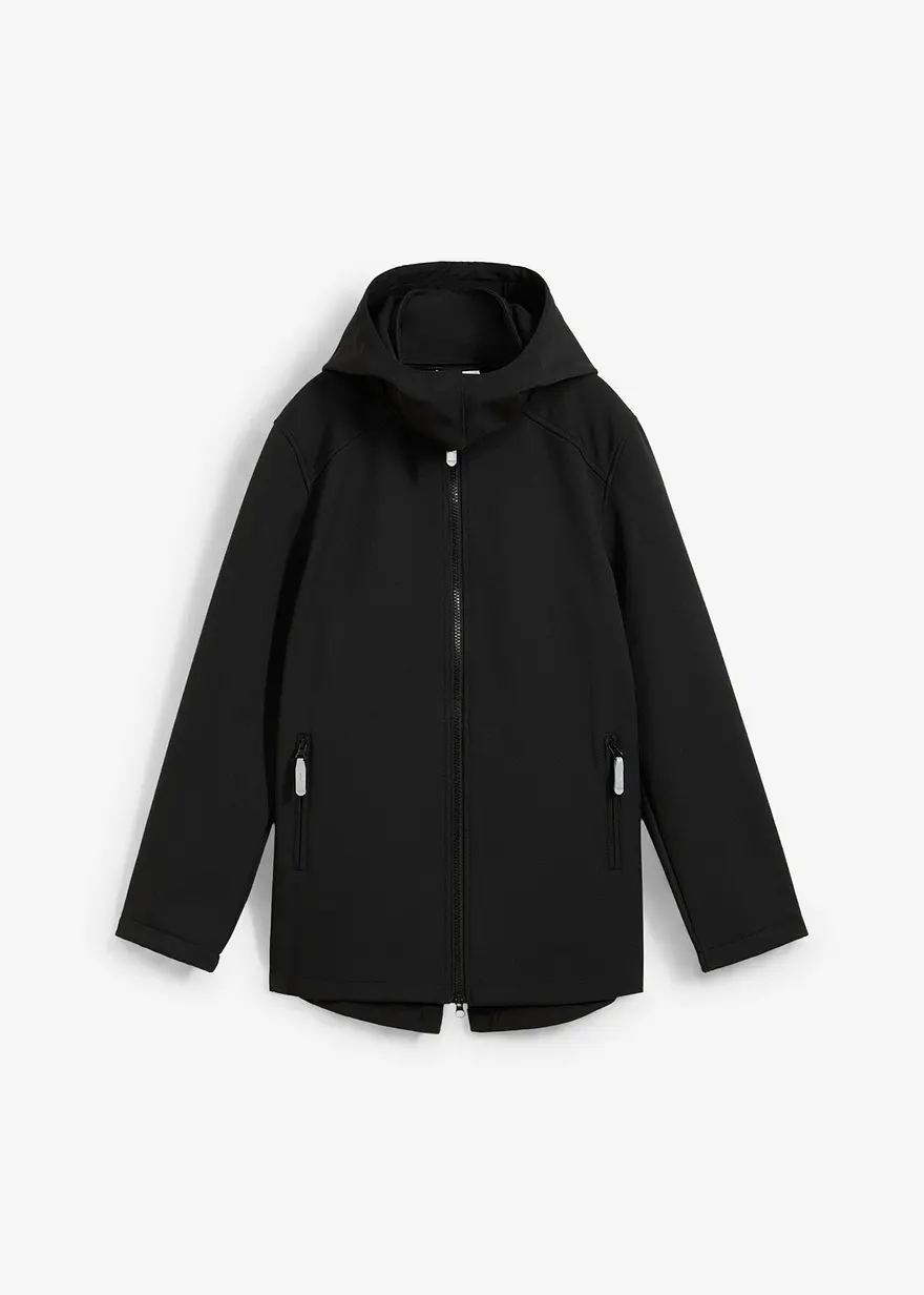 Softshelljacke in schwarz von vorne - bonprix