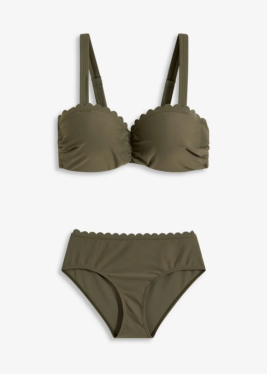 Bügel Bikini (2-tlg.Set) in grün von vorne - bonprix