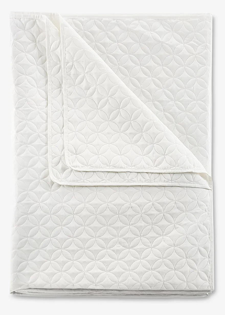 Tagesdecke mit Steppung in beige von vorne - bonprix