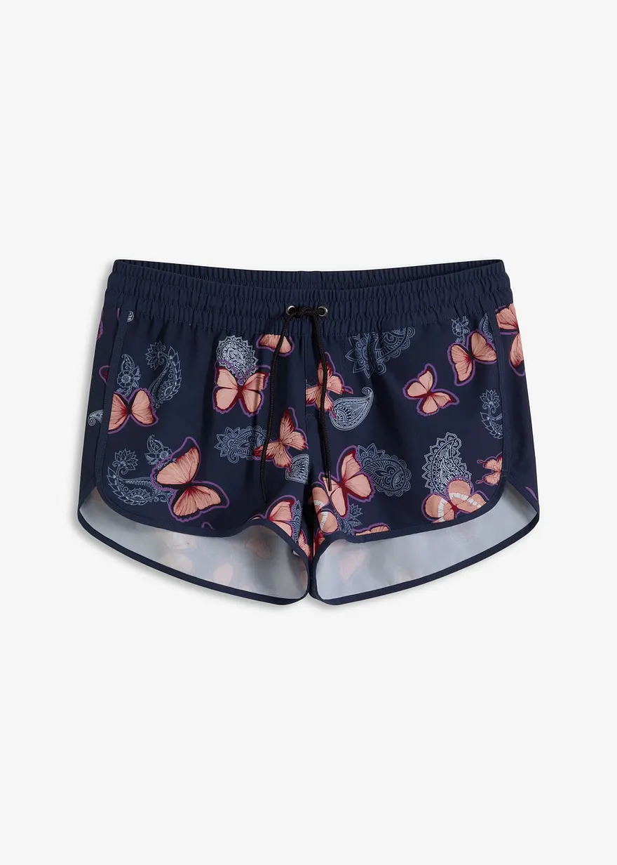 Strandshorts in blau von vorne - bonprix