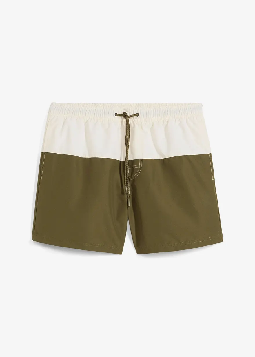 Badeshorts Herren in weiß von vorne - bonprix