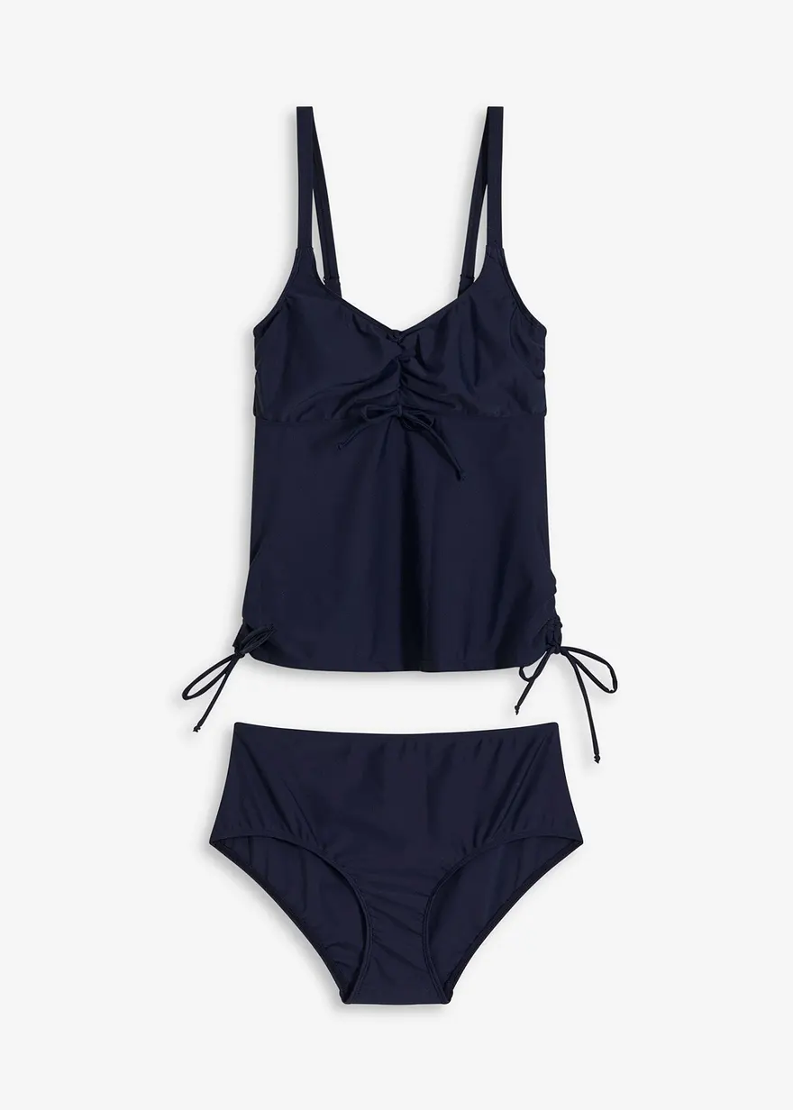 Minimizer Tankini (2-tlg.Set) in blau von vorne - bonprix