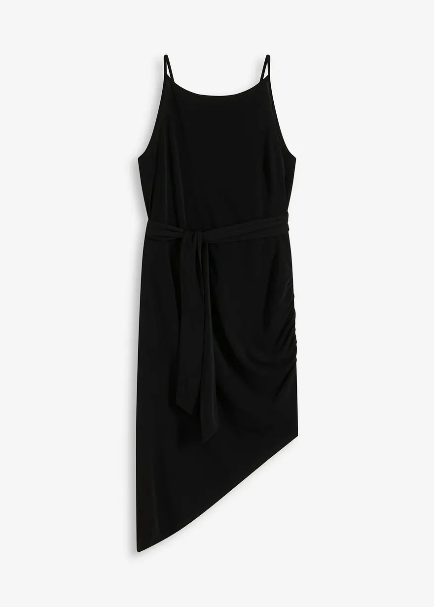 Jerseykleid in schwarz von vorne - bonprix