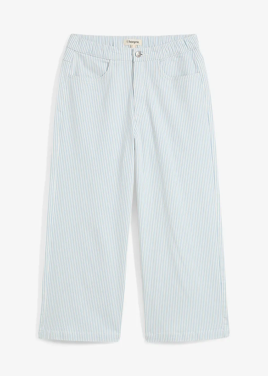 Twillhose mit Bequembund in weiß von vorne - bonprix