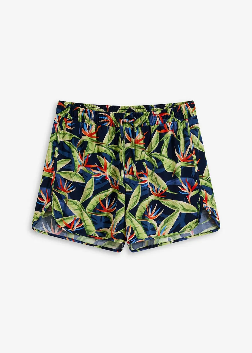 Strandshorts in blau von vorne - bonprix