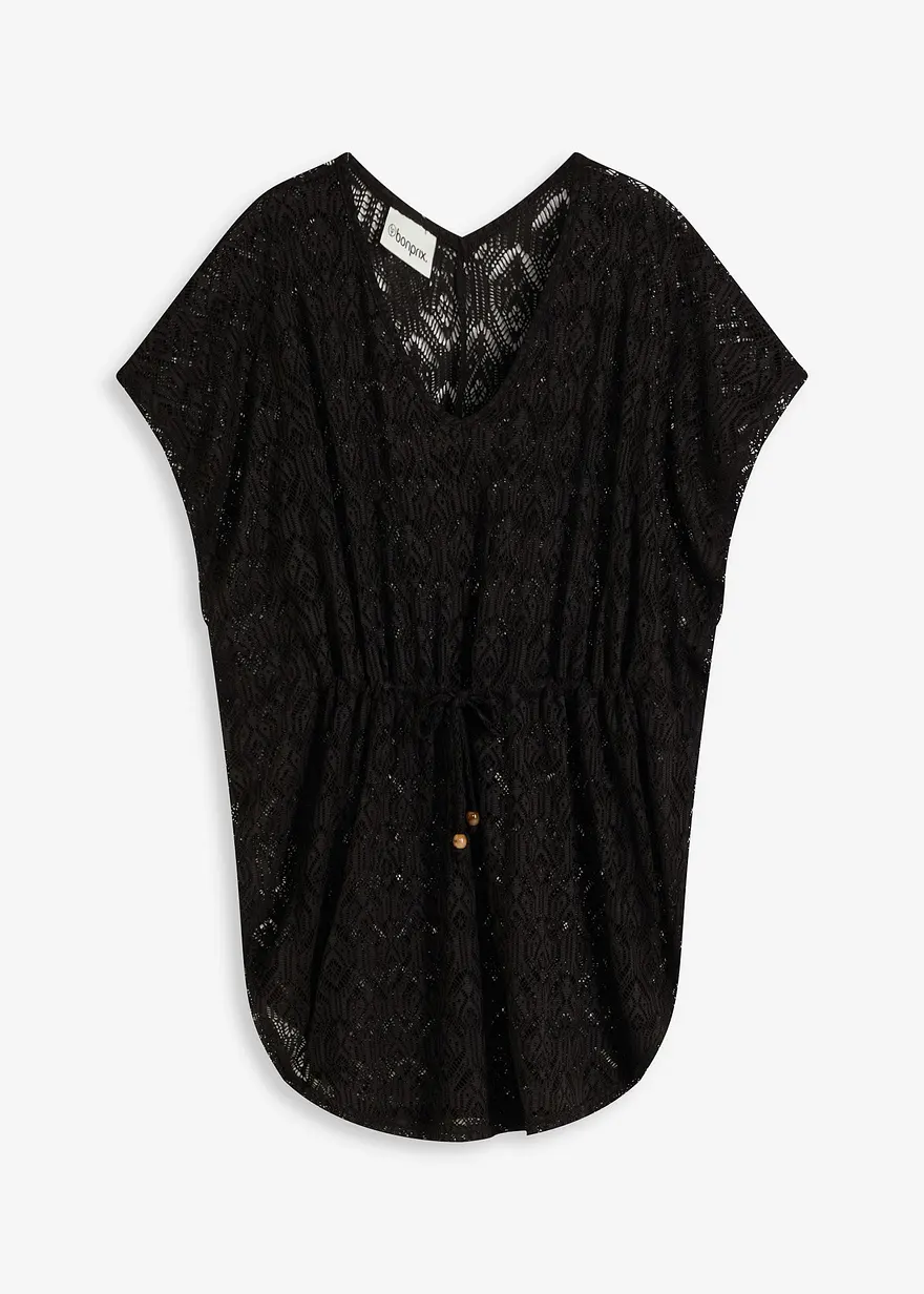 Strand Tunika in schwarz von vorne - bonprix