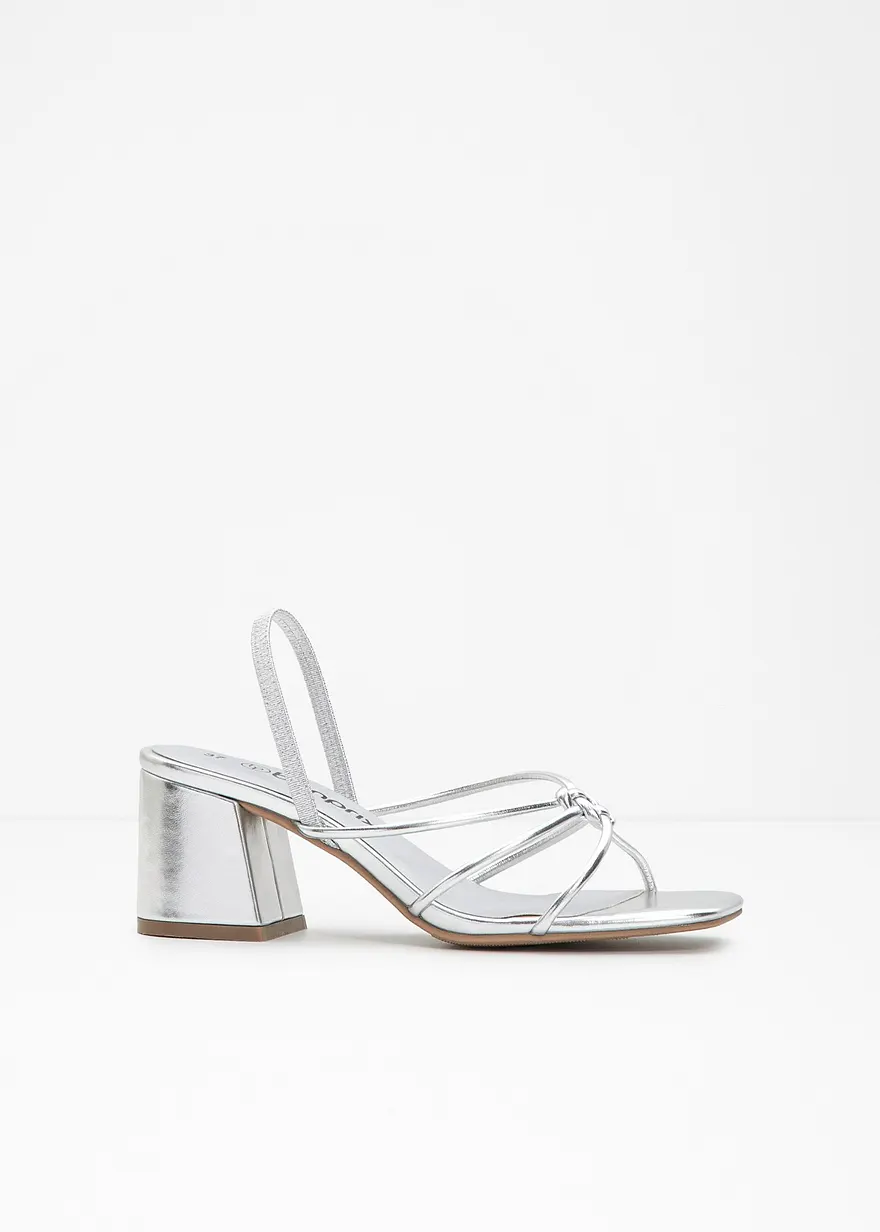 Sandalette in silber - bonprix