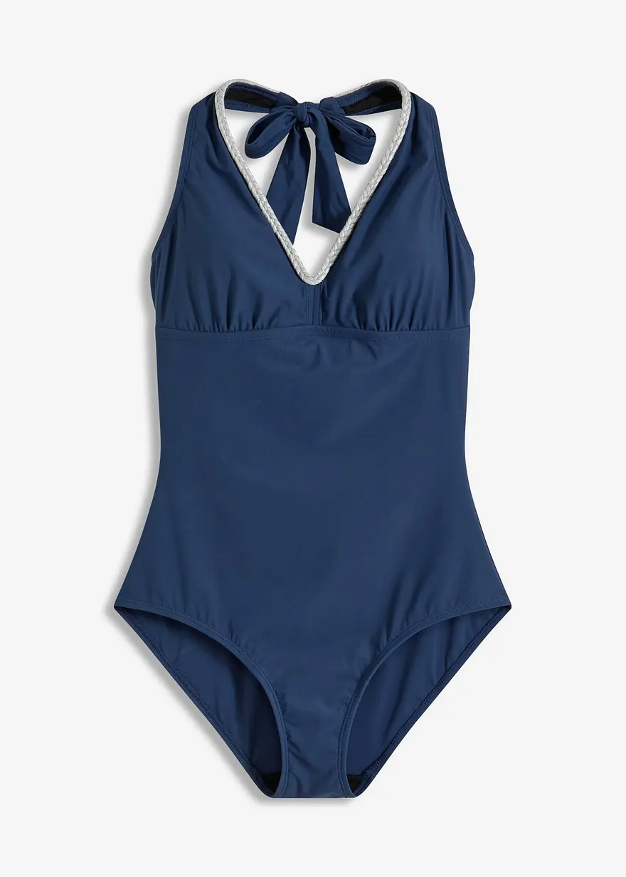 Shape Badeanzug mittlere Formkraft in blau von vorne - bonprix