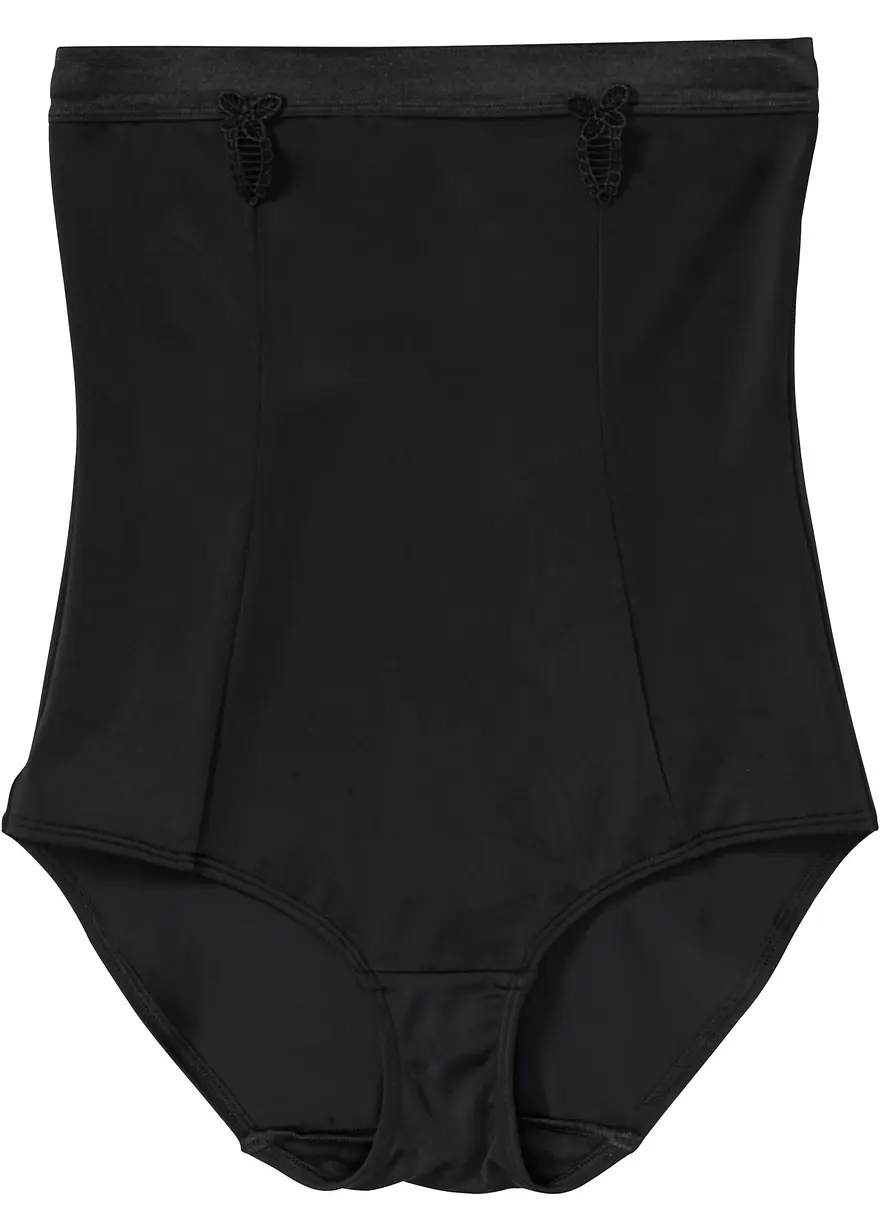 Highwaist Shape Panty mit starker Formkraft in schwarz von vorne - bonprix