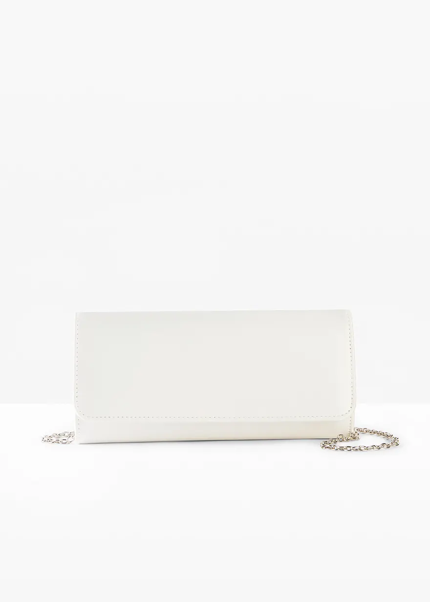 Clutch in weiß von vorne - bonprix