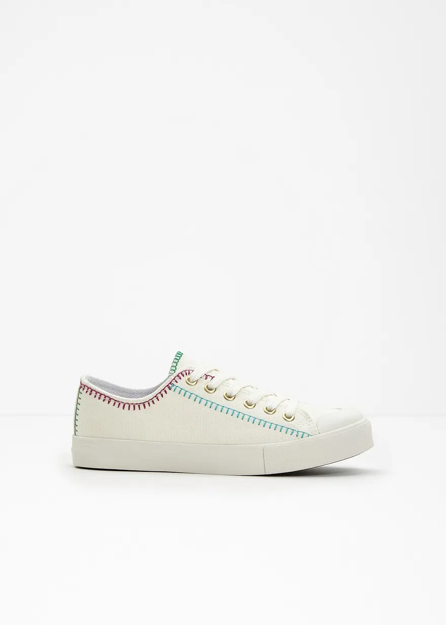 Sneaker in weiß - bonprix