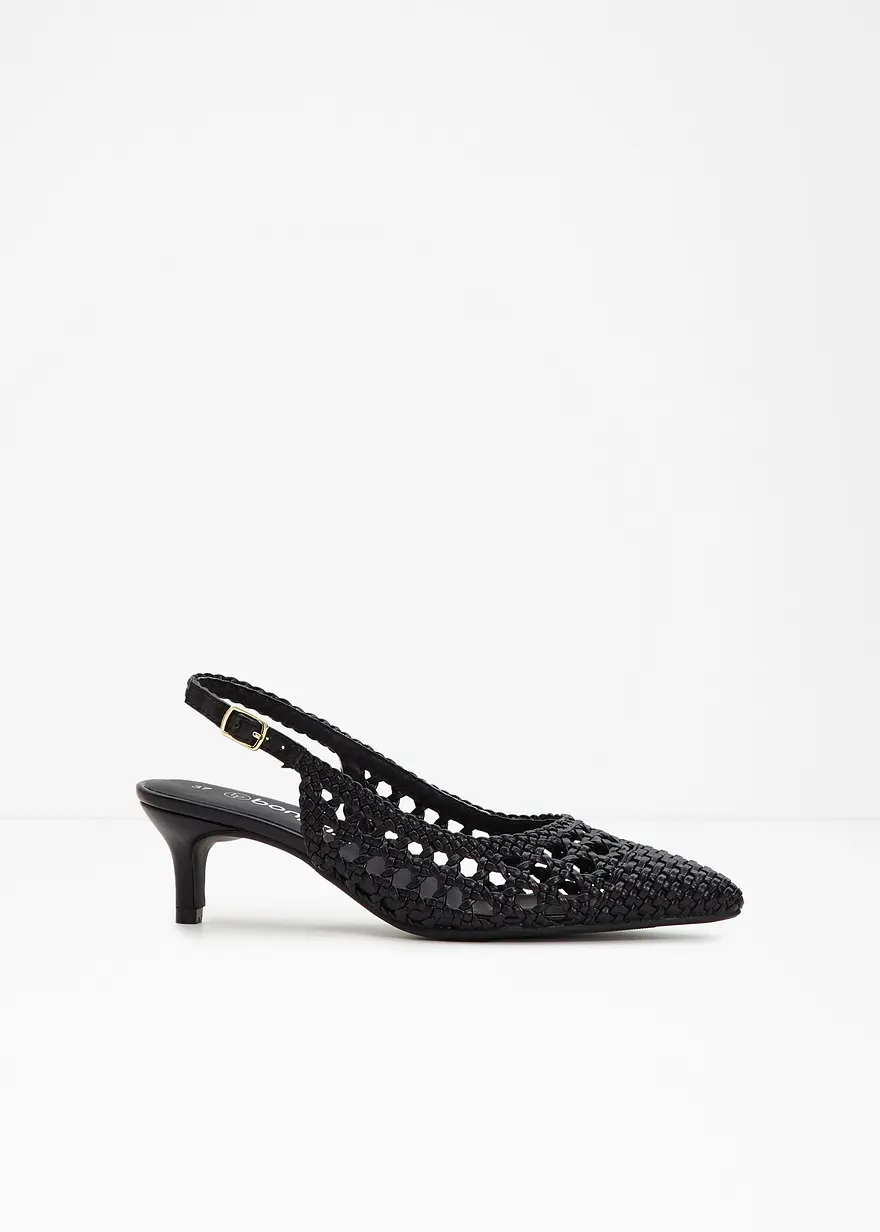 Sling Pumps in schwarz - bonprix