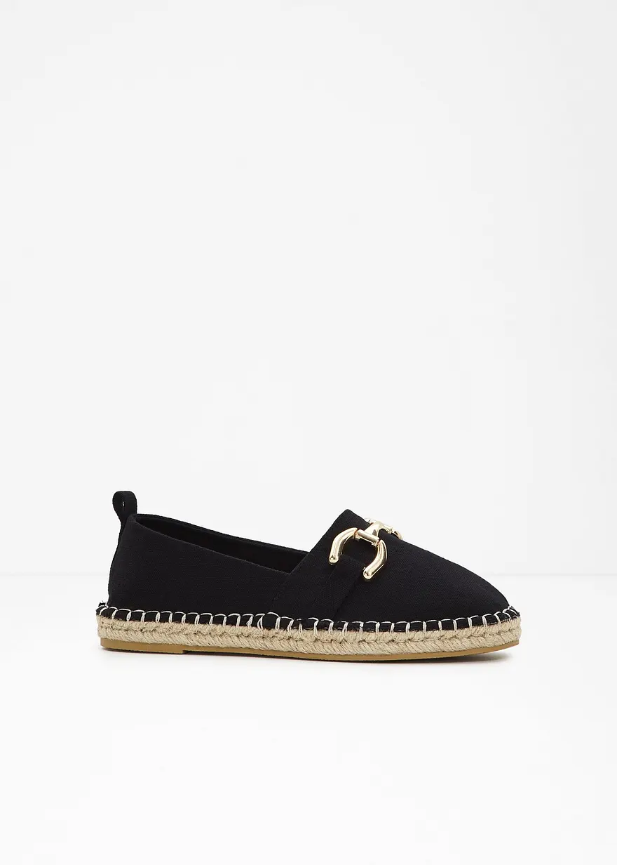 Espadrille in schwarz - bonprix