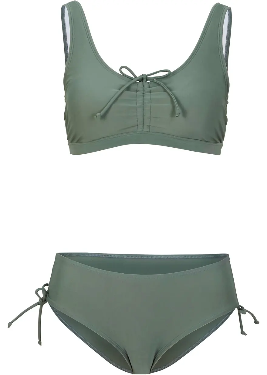 Bikini (2-tlg.Set) in grün von vorne - bonprix