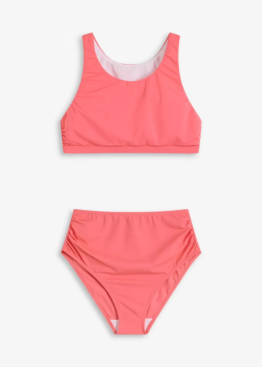 Bustier Bikini (2-tlg.Set) in pink von vorne - bonprix
