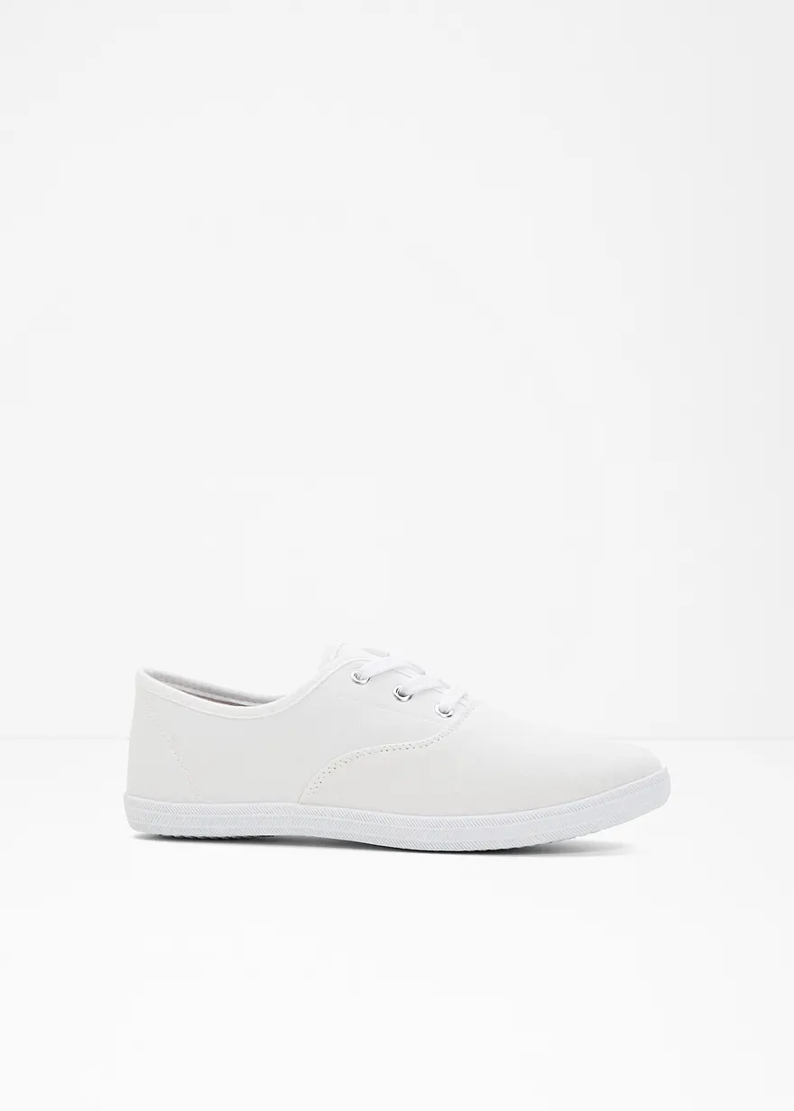 Sneaker in weiß von vorne - bonprix