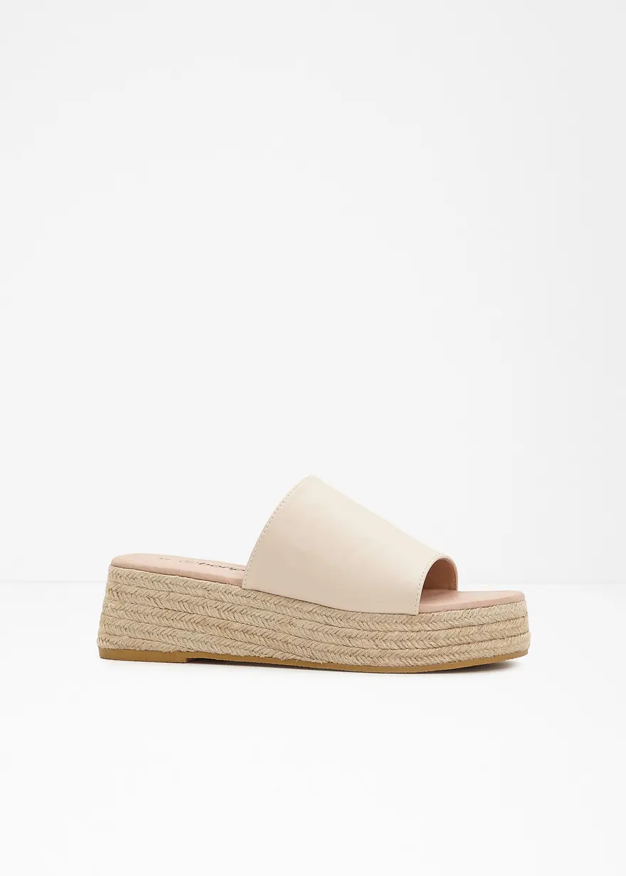 Plateau Pantolette in beige - bonprix