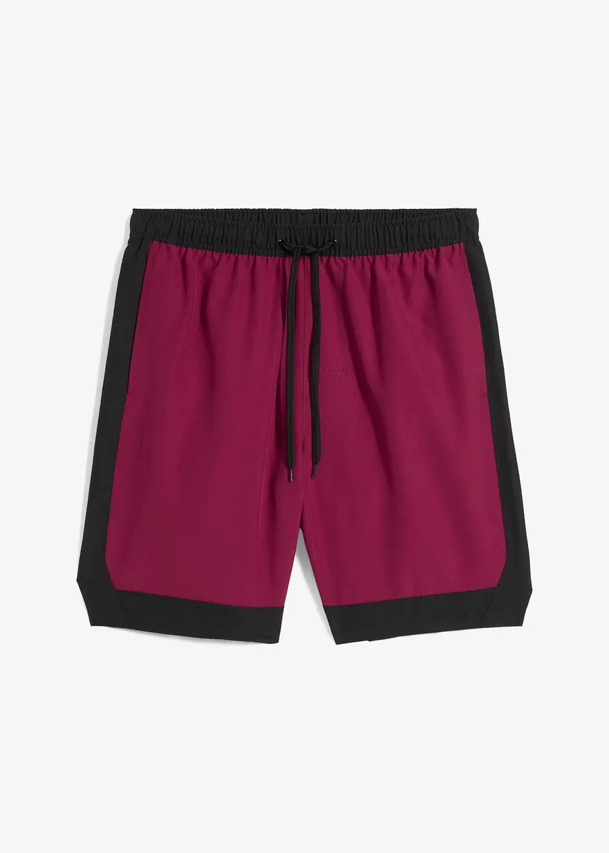 Badeshorts Herren in lila von vorne - bonprix