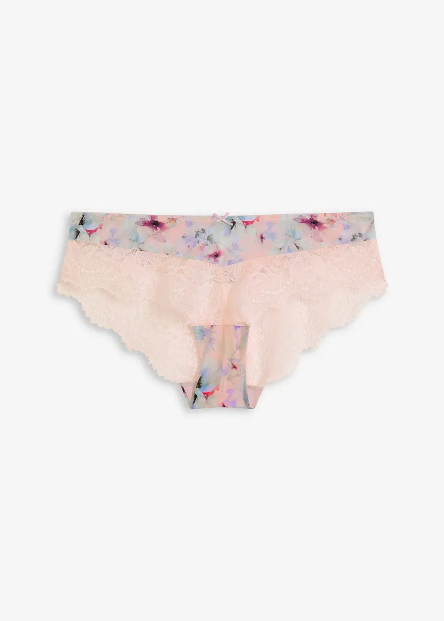 Hipster mit edlem Glanzeffekt in rosa von vorne - bonprix