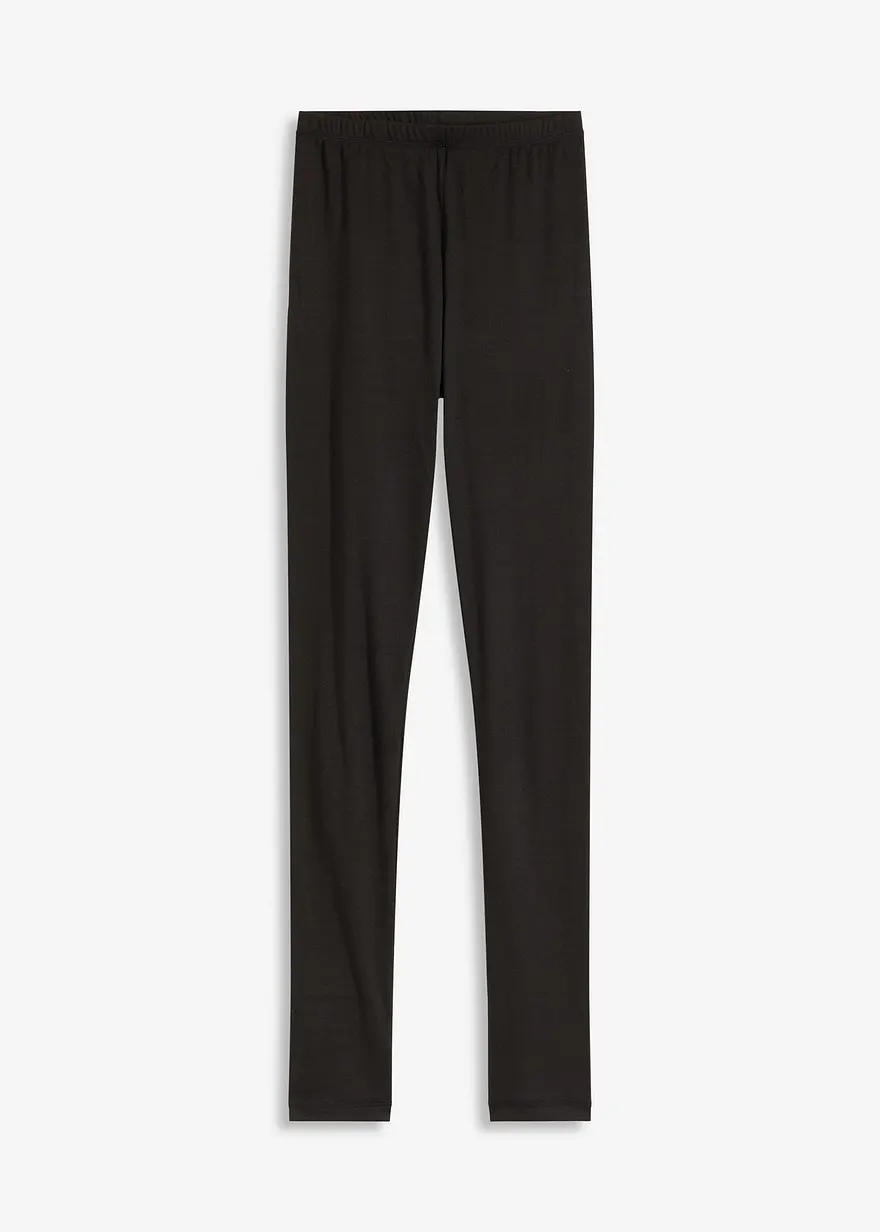weiche Leggings in schwarz von vorne - bonprix