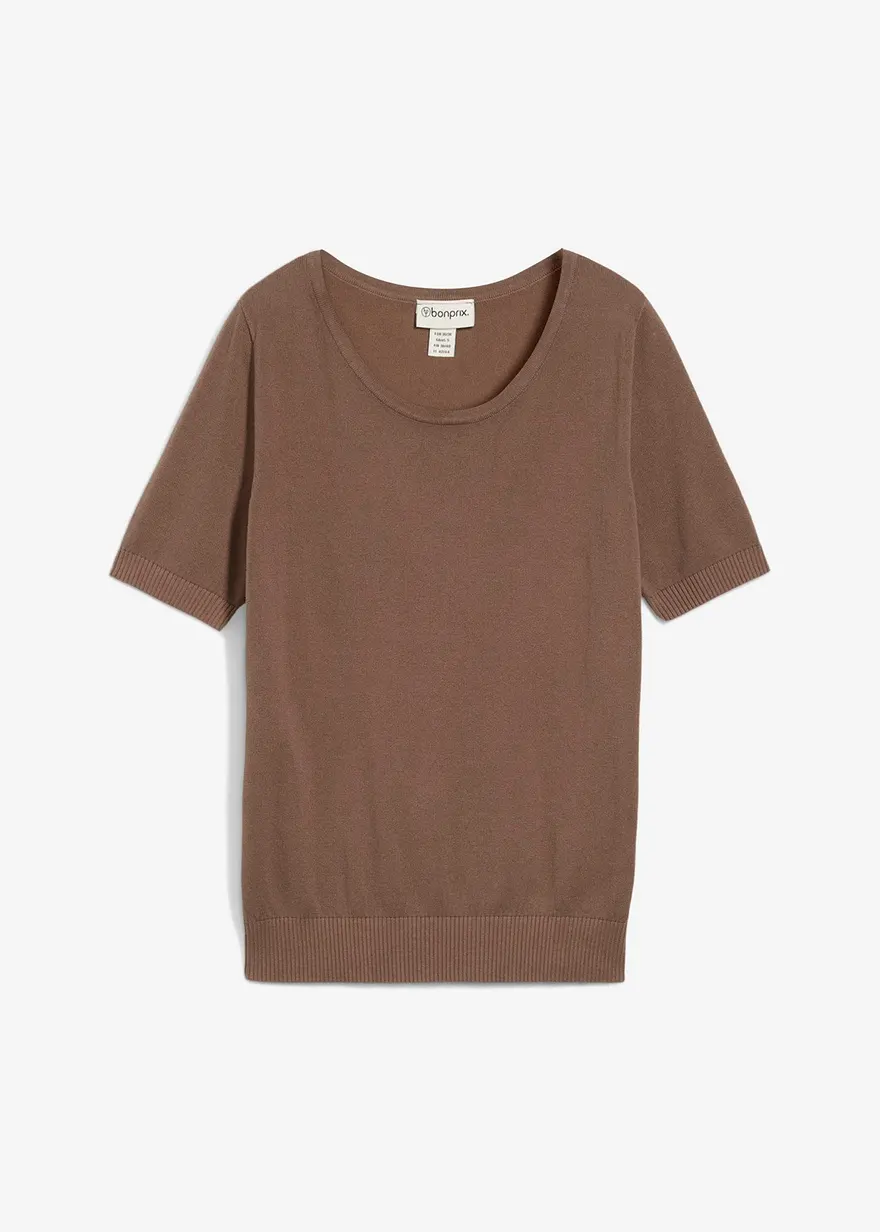 Pullover in braun von vorne - bonprix