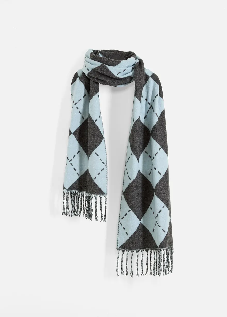 Schal in blau von vorne - bonprix