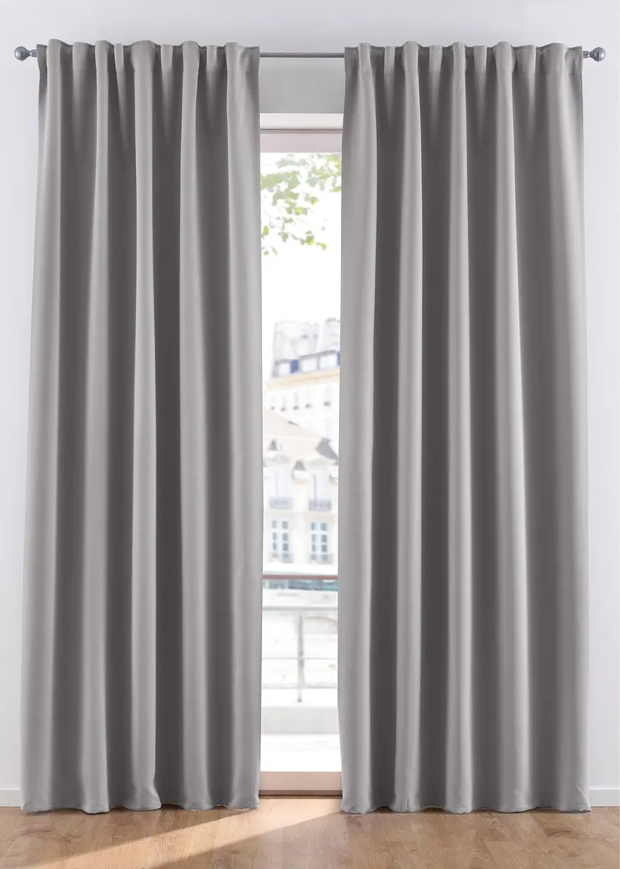 Abdunkelnder Vorhang, in vielen Größen (1er Pack) in grau - bonprix