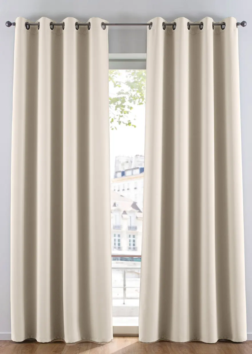 Abdunkelnder Vorhang, in vielen Größen (1er Pack) in beige - bonprix
