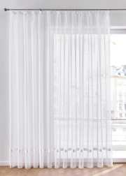 Verspielte Gardine für Dein Fenster - Kräuselband weiß